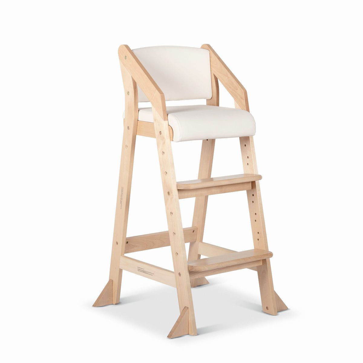 Wooden high chair adjustable hot sale height